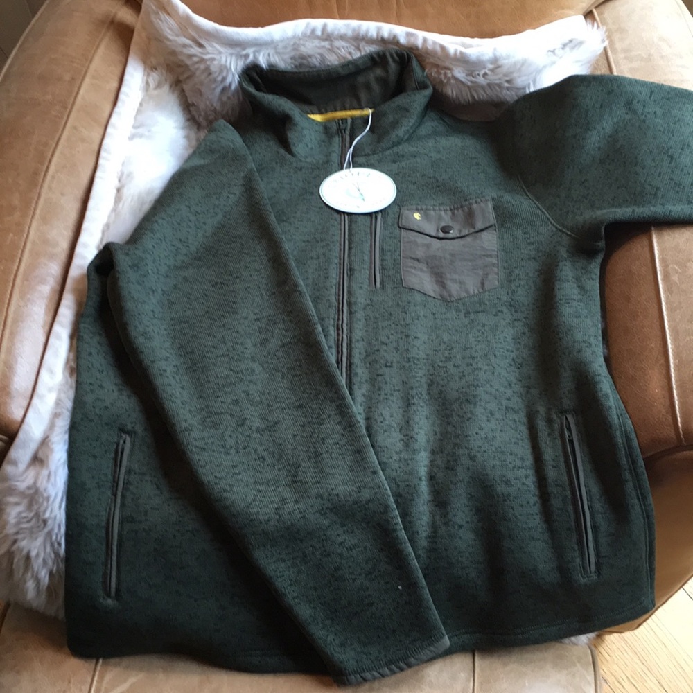 Criquet Men’s Large Fleece Jacket NWOT